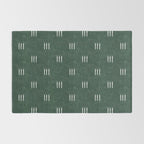 triple dash - green Rug Gallery Image 2