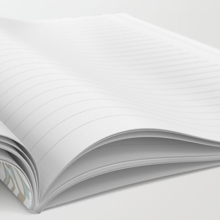 Floral Blooms in Teal, Aqua, Turquoise Notebook Gallery Image 2