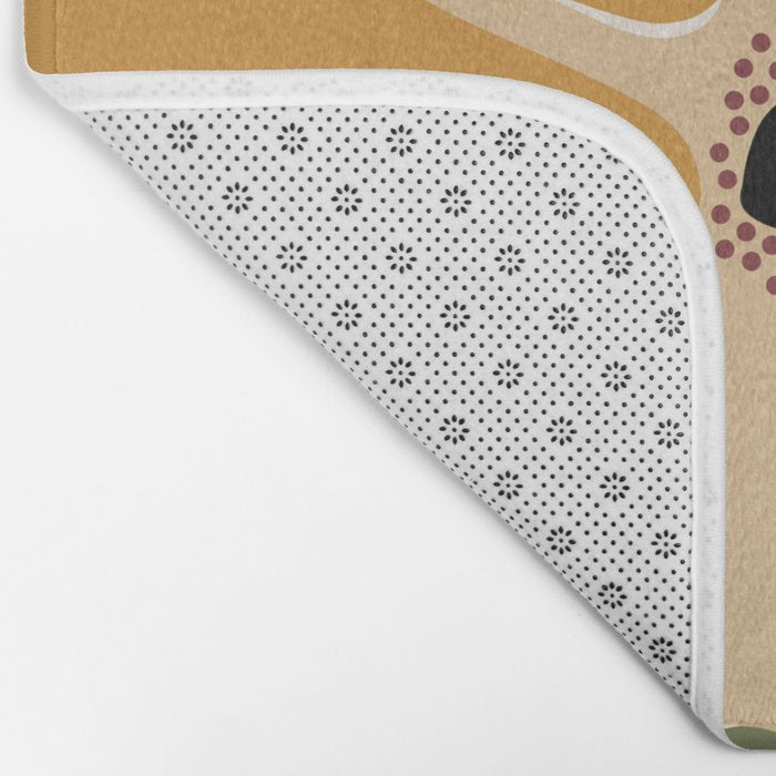 columbian old retro floral art print  Bath Mat Gallery Image 2