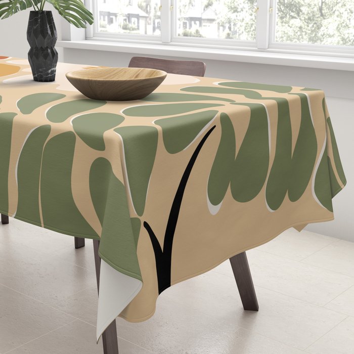 columbian old retro floral art print  Tablecloth Gallery Image 3