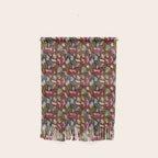 Rustic Botanical Rose Pattern Wall Hanging Gallery Image 1