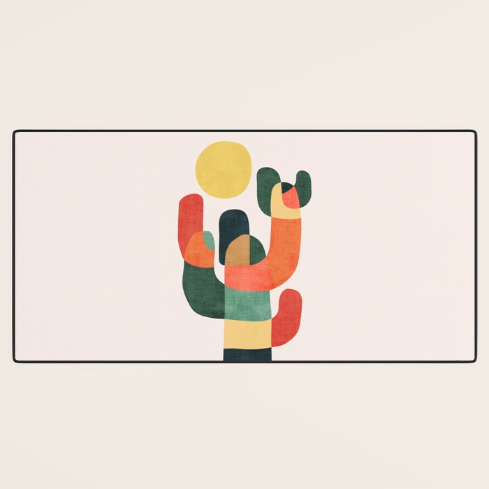 Cactus in the desert Desk Mat Gallery Image 3