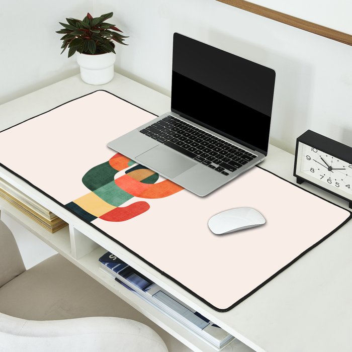 Cactus in the desert Desk Mat Gallery Image 2