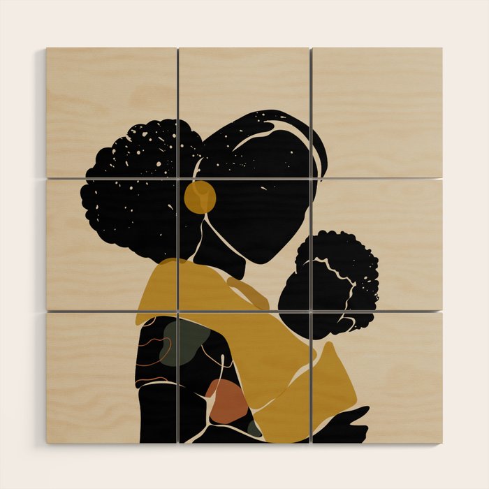 Black Hair No. 15 Wood Wall Art Gallery Image 1