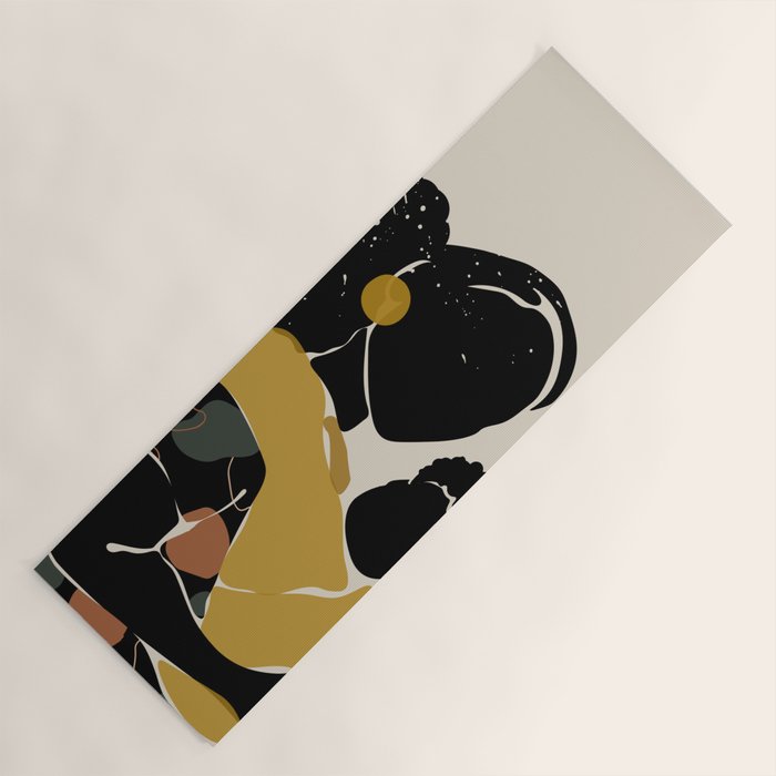 Black Hair No. 15 Yoga Mat Gallery Image 1