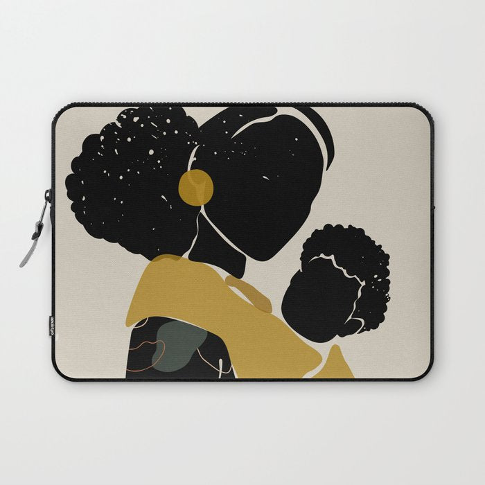Black Hair No. 15 Laptop Sleeve Gallery Image 1