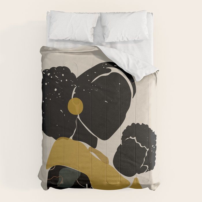Black Hair No. 15 Comforter Gallery Image 1