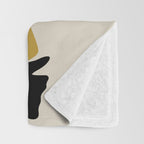 Black Hair No. 15 Throw Blanket Gallery Image 3