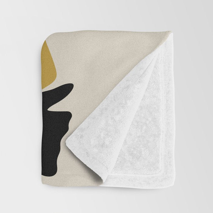 Black Hair No. 15 Throw Blanket Gallery Image 3