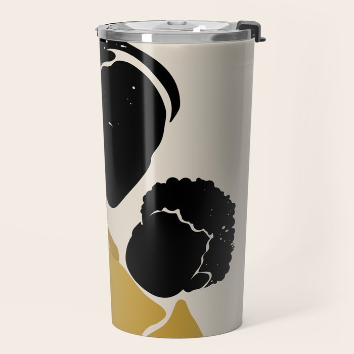 Black Hair No. 15 Travel Mug Gallery Image 2