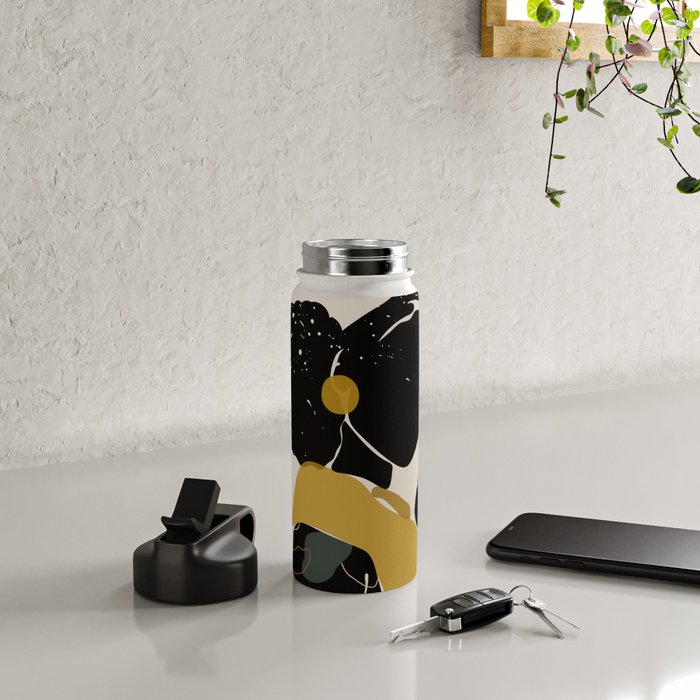 Black Hair No. 15 Water Bottle Gallery Image 4