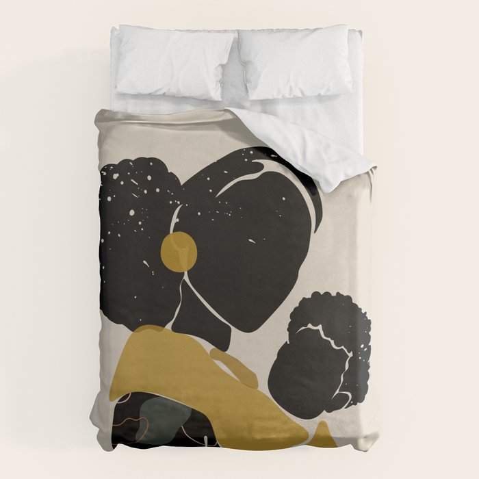 Black Hair No. 15 Duvet Cover Gallery Image 6