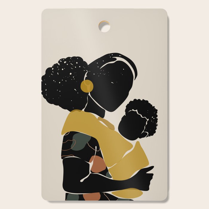 Black Hair No. 15 Cutting Board Gallery Image 1