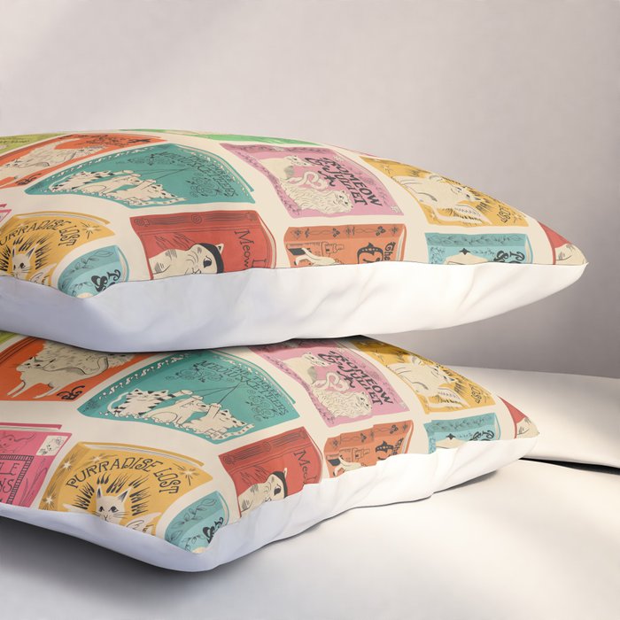 Meowsterpieces of Kiterature - Cat Literature Puns Pillow Sham Gallery Image 3