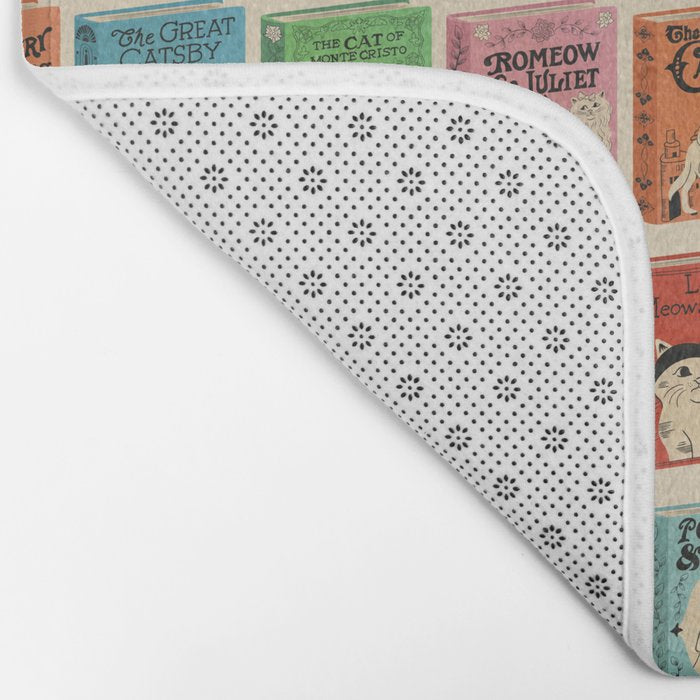 Meowsterpieces of Kiterature - Cat Literature Puns Bath Mat Gallery Image 2