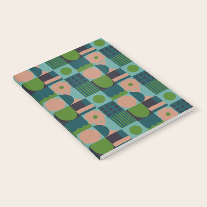 Green and blue tiles Notebook Gallery Image 2