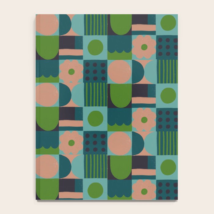 Green and blue tiles Notebook Gallery Image 4