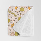 Sagittarius Guava Print Throw Blanket Gallery Image 3