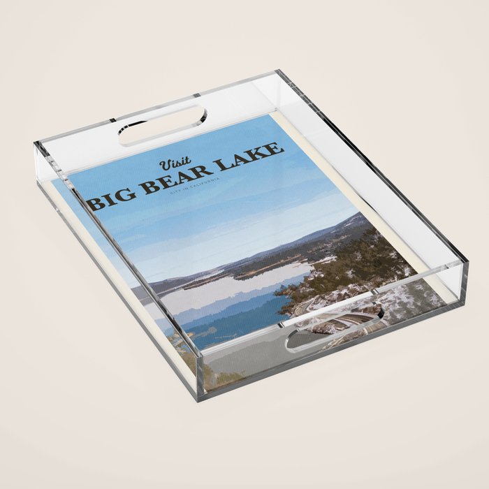 Visit Big Bear Lake Acrylic Tray Gallery Image 1