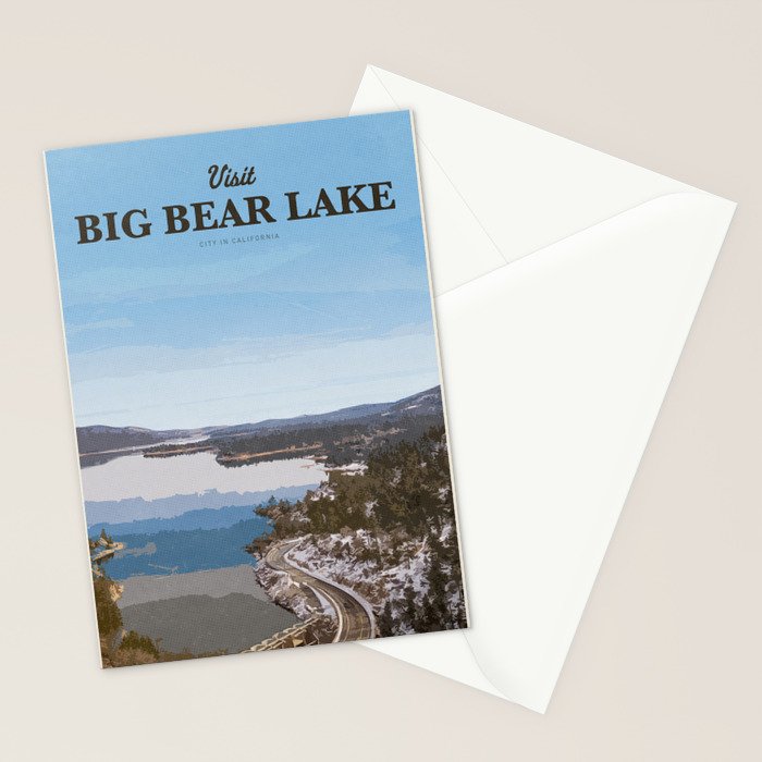 Visit Big Bear Lake Stationery Card Gallery Image 2