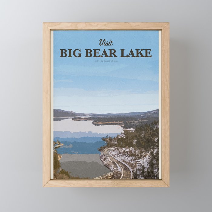 Visit Big Bear Lake Mini Art Print Gallery Image 1
