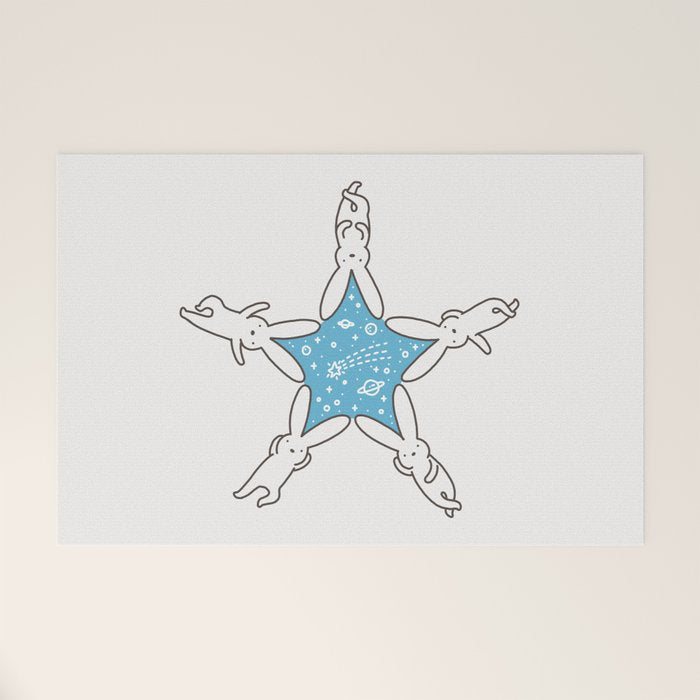 Rabbit Star Welcome Mat Gallery Image 1