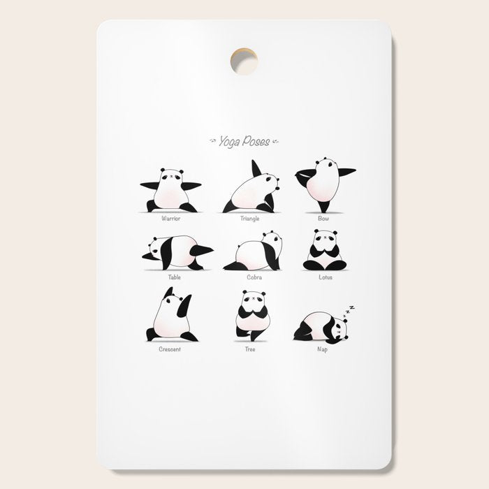 Yoga Panda II Cutting Board Gallery Image 1