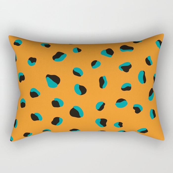 Funky cheetah animal print Rectangular Pillow Gallery Image 1
