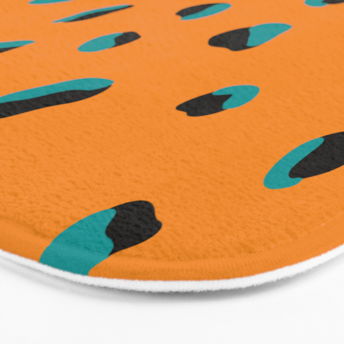 Funky cheetah animal print Bath Mat Gallery Image 3