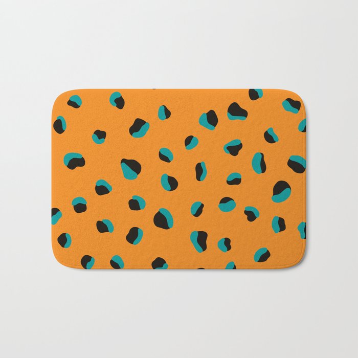 Funky cheetah animal print Bath Mat Gallery Image 1