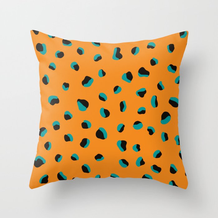 Funky cheetah animal print Throw Pillow Gallery Image 6
