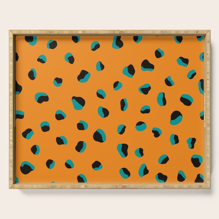 Funky cheetah animal print Serving Tray Gallery Image 1