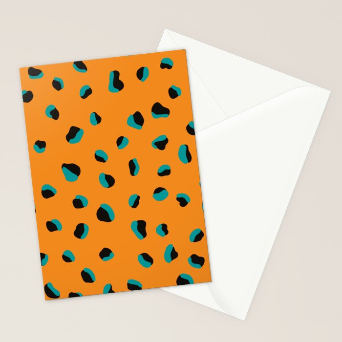 Funky cheetah animal print Stationery Card Gallery Image 2