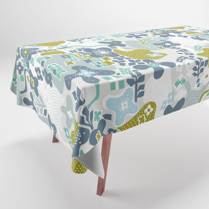 City life botanical park soft grey Tablecloth Gallery Image 1
