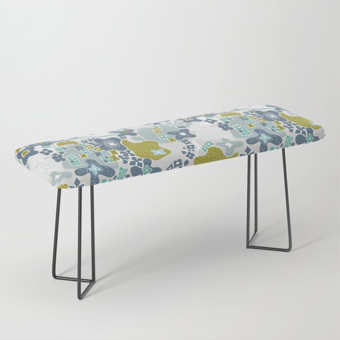 City life botanical park soft grey Bench Gallery Image 1