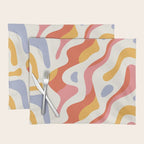 Abstract colorful organic shape art pattern Placemat Gallery Image 1