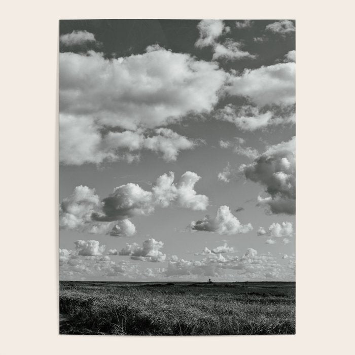 cloudscape - black and white nature photograph Poster Gallery Image 4