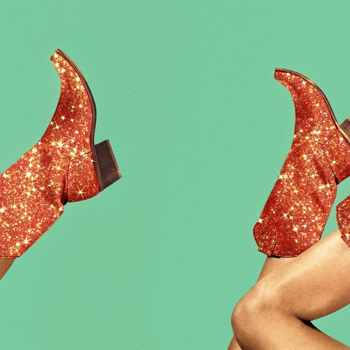 These Boots - Glitter Showgirl Orange Coffee Mug Gallery Image 2
