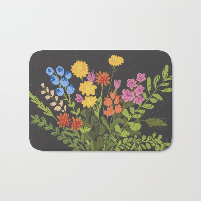 Meadow in a vase Bath Mat Gallery Image 1