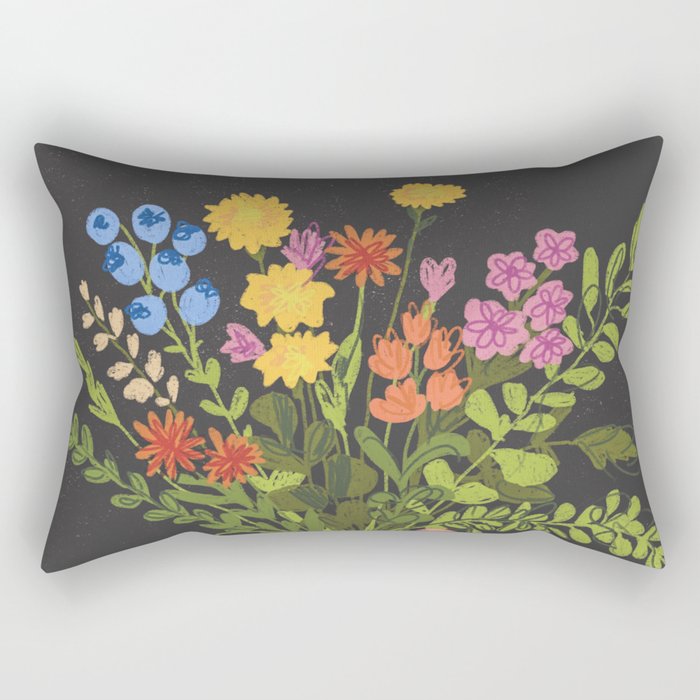Meadow in a vase Rectangular Pillow Gallery Image 1