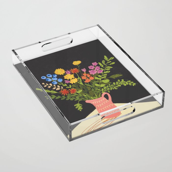 Meadow in a vase Acrylic Tray Gallery Image 1