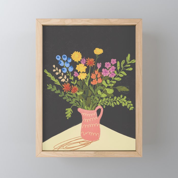 Meadow in a vase Mini Art Print Gallery Image 1