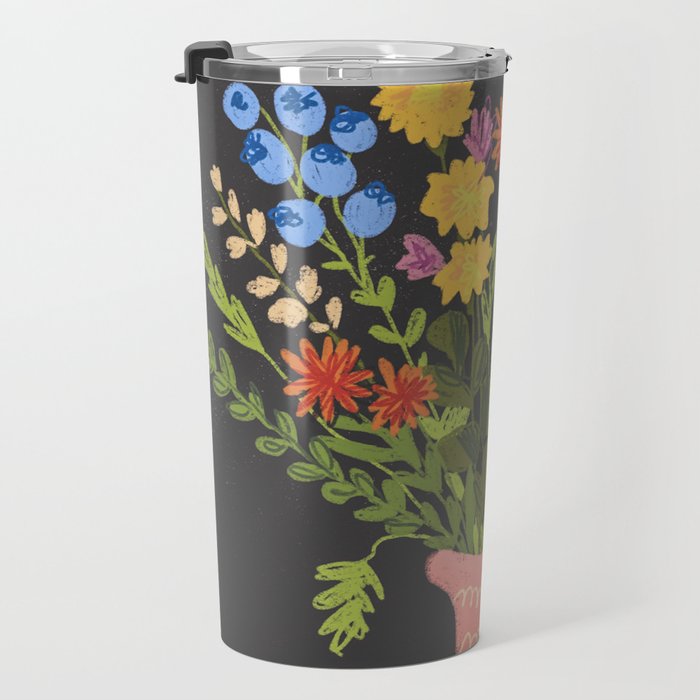 Meadow in a vase Travel Mug Gallery Image 3