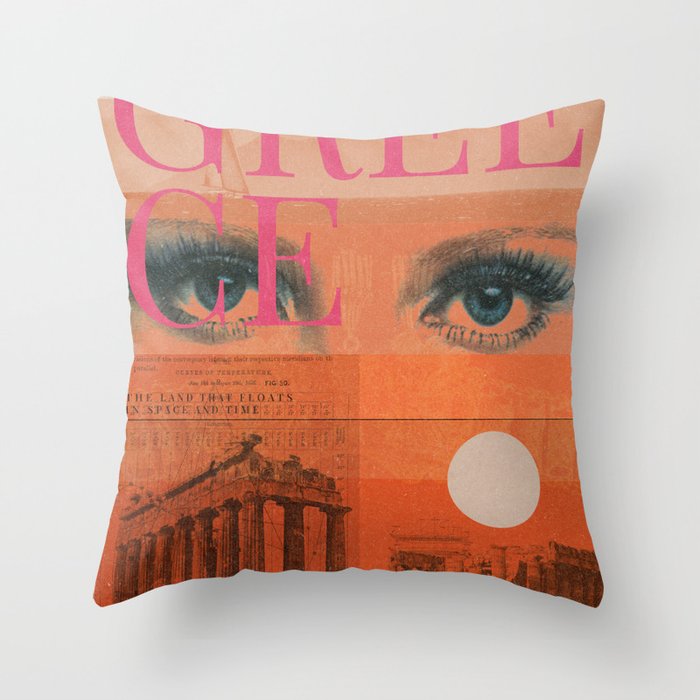 Greece 01 Throw Pillow Gallery Image 6