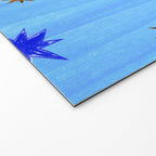 Celestial Star Twinkle in Blue Watercolor Welcome Mat Gallery Image 2