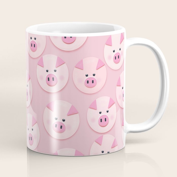 piggy pattern Coffee Mug Gallery Image 1