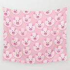 piggy pattern Wall Tapestry Gallery Image 4
