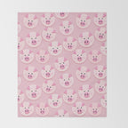 piggy pattern Throw Blanket Gallery Image 2