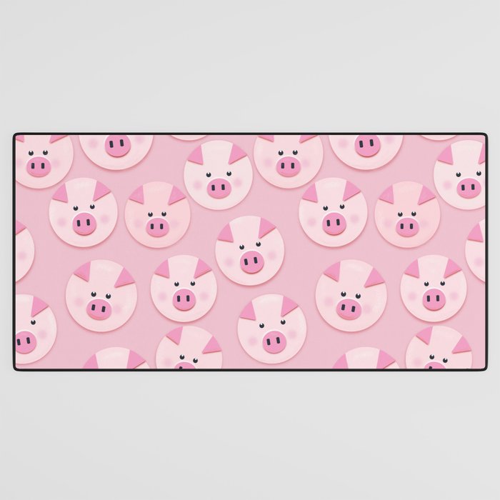 piggy pattern Desk Mat Gallery Image 3