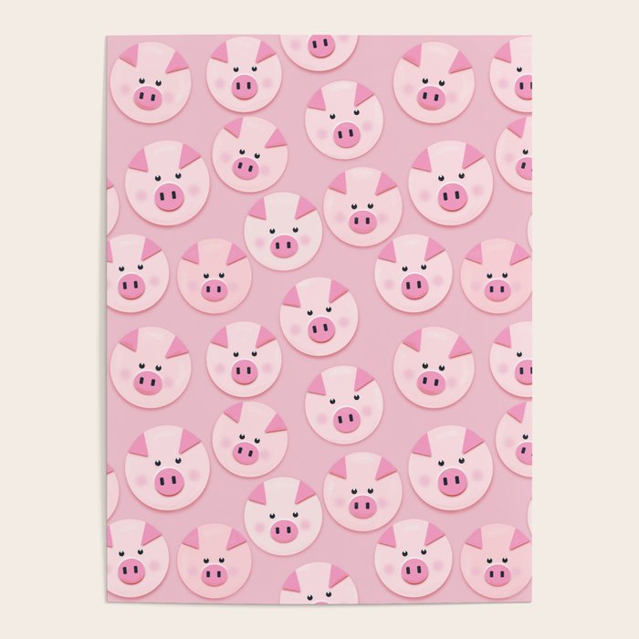 piggy pattern Poster Gallery Image 1